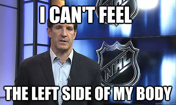 I can't feel The Left Side of My Body  