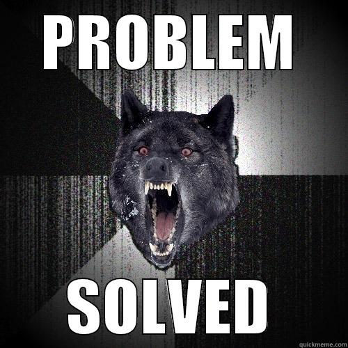 PROBLEM SOLVED Insanity Wolf