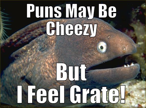 PUNS MAY BE CHEEZY BUT I FEEL GRATE! Bad Joke Eel
