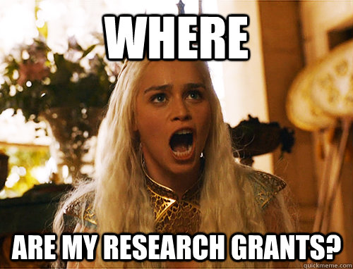 where are my research grants?  