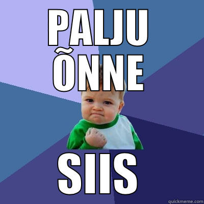 PALJU ÕNNE SIIS Success Kid