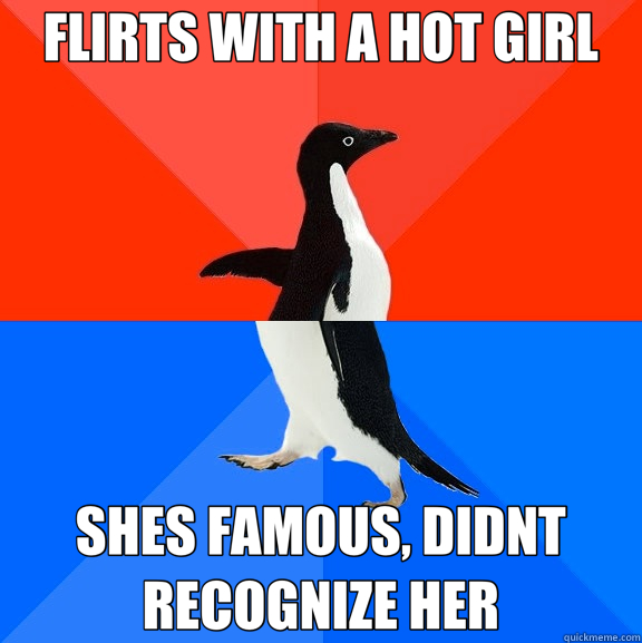 FLIRTS WITH A HOT GIRL SHES FAMOUS, DIDNT RECOGNIZE HER - FLIRTS WITH A HOT GIRL SHES FAMOUS, DIDNT RECOGNIZE HER  Socially Awesome Awkward Penguin