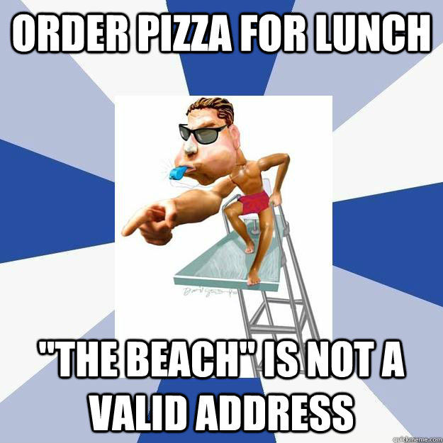 Order pizza for lunch 
