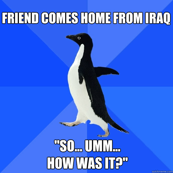 friend comes home from Iraq 