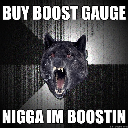 BUY BOOST GAUGE NIGGA IM BOOSTIN  Insanity Wolf