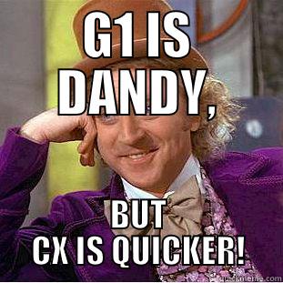 G1 IS DANDY, BUT CX IS QUICKER! Condescending Wonka