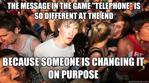 The message in the game 