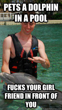 Pets a dolphin in a pool fucks your girl friend in front of you - Pets a dolphin in a pool fucks your girl friend in front of you  Misc