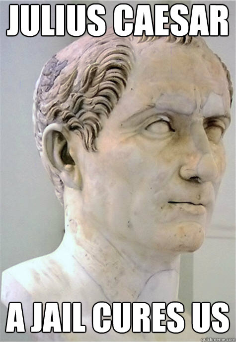 Julius Caesar A Jail Cures Us  