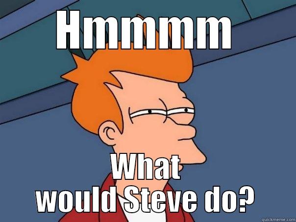 HMMMM WHAT WOULD STEVE DO? Futurama Fry