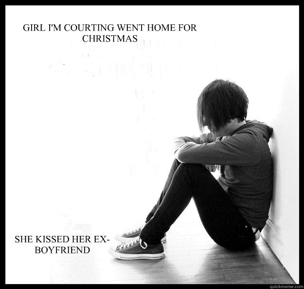 GIRL I'M COURTING WENT HOME FOR CHRISTMAS  SHE KISSED HER EX-BOYFRIEND  Sad Youth