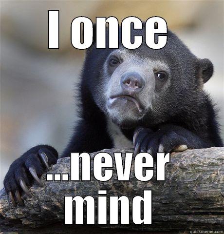 I ONCE ...NEVER MIND Confession Bear