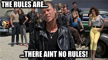 The Rules are... ...There Aint no Rules! - The Rules are... ...There Aint no Rules!  Aint no rules!