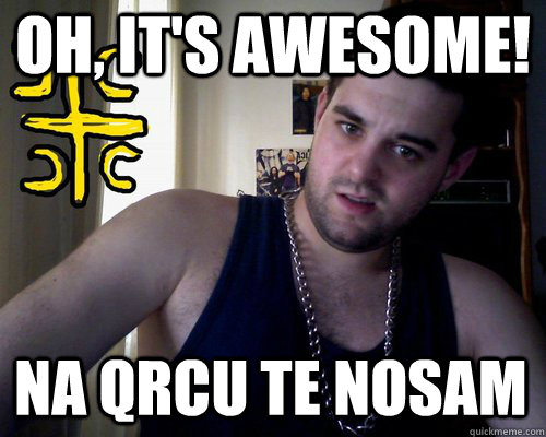 oh, it's awesome! na qrcu te nosam  good serb guy