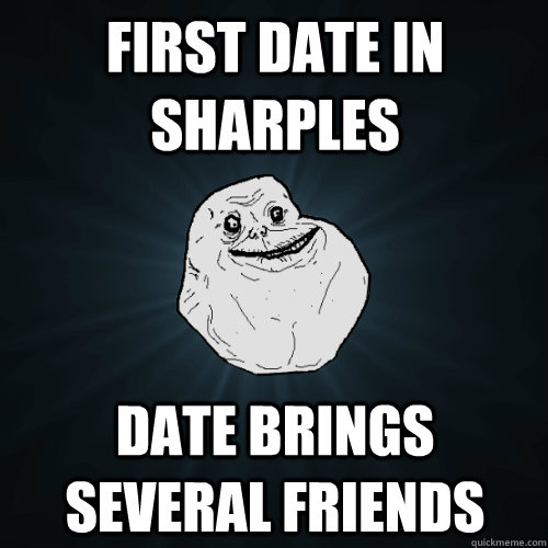 first date in sharples date brings several friends  Forever Alone