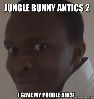 jungle bunny antics 2 i gave my poodle aids!  KSIolajidebt