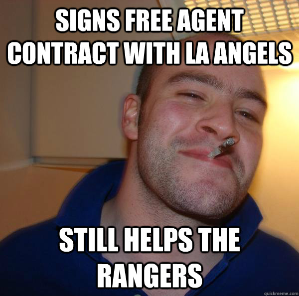 Signs Free Agent contract with LA Angels Still helps the Rangers - Signs Free Agent contract with LA Angels Still helps the Rangers  Misc