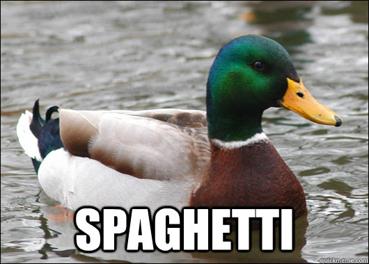  Spaghetti  Actual Advice Mallard