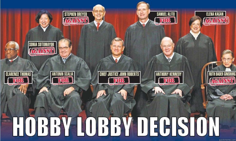 scotus hobby lobby -  HOBBY LOBBY DECISION Misc