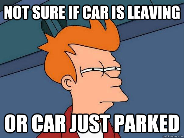 Not sure if car is leaving or car just parked - Not sure if car is leaving or car just parked  Misc