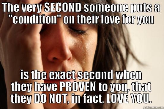 THE VERY SECOND SOMEONE PUTS A 