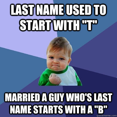 Last name used to start with 
