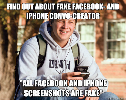 find out about fake facebook- and iphone convo-creator 
