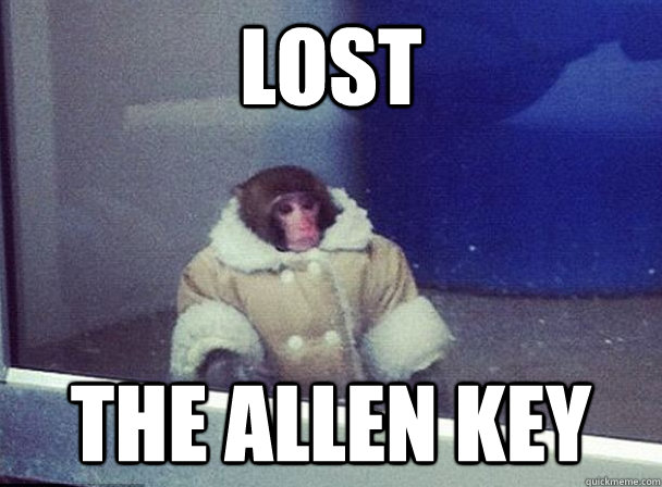 lost the allen key  