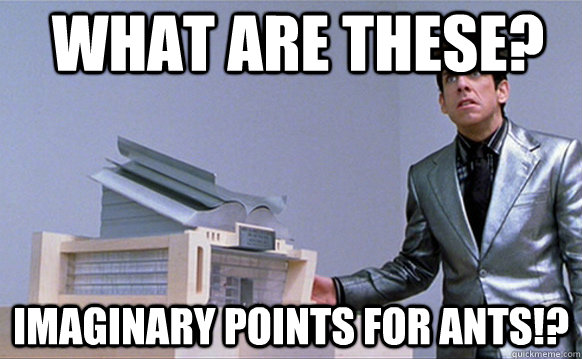 WHAT are these? imaginary points for ants!?  School for ants