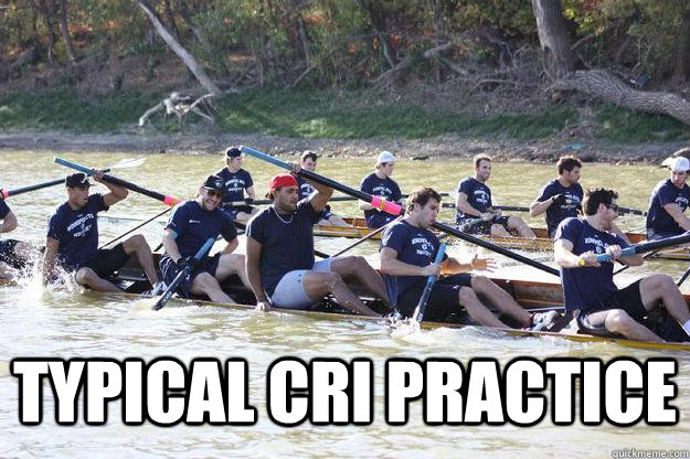  typical CRI practice  Winnipeg Jets rowing