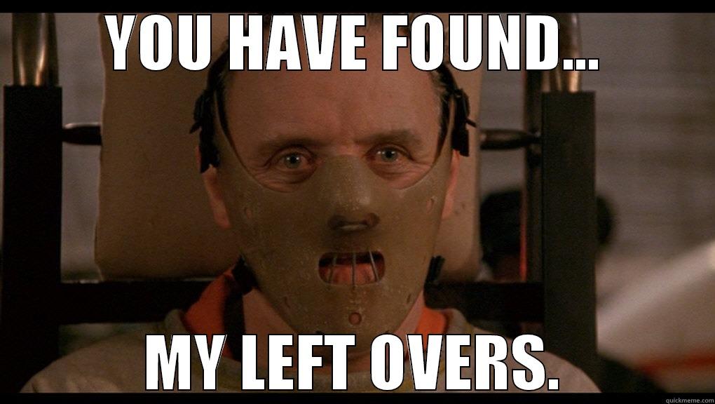 YOU HAVE FOUND... MY LEFT OVERS. Misc