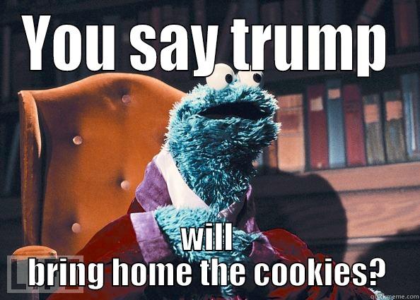 Trunk on Orios - YOU SAY TRUMP WILL BRING HOME THE COOKIES? Cookie Monster