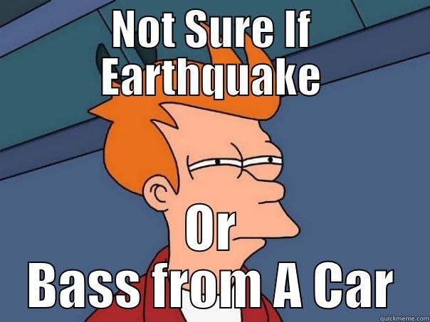 NOT SURE IF EARTHQUAKE OR BASS FROM A CAR Futurama Fry