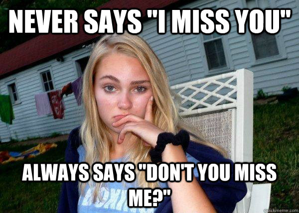 Never says 