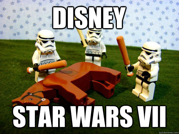 Disney Star wars VII  Beating Dead Horse Stormtroopers