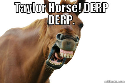 TAYLOR HORSE! DERP DERP.  Misc