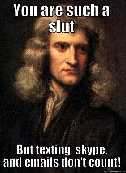 Ancient Perv in the family - YOU ARE SUCH A SLUT BUT TEXTING, SKYPE, AND EMAILS DON'T COUNT! Sir Isaac Newton