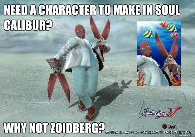 Need a character to make in Soul Calibur? Why not Zoidberg? - Need a character to make in Soul Calibur? Why not Zoidberg?  Soul Calibur Zoidberg