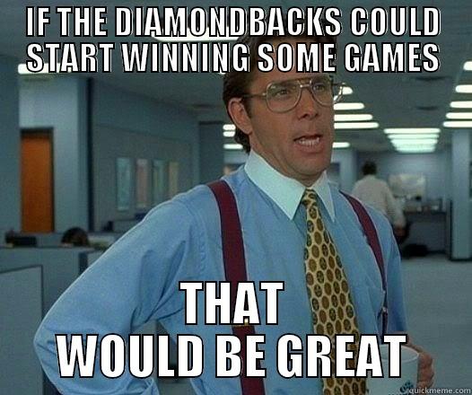 IF THE DIAMONDBACKS COULD START WINNING SOME GAMES THAT WOULD BE GREAT Office Space Lumbergh