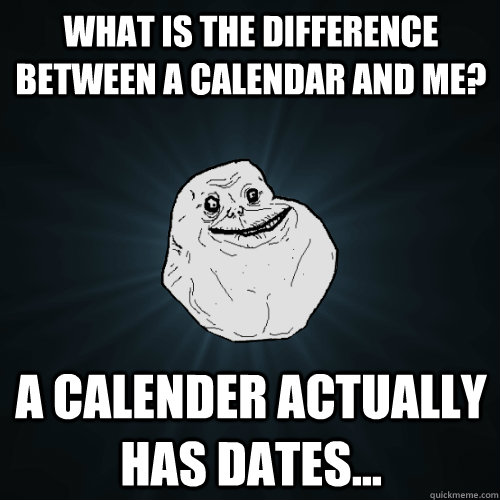 What is the difference between a calendar and me? A calender actually