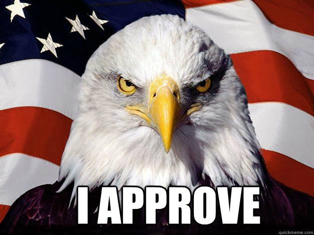 I Approve  Patriotic Eagle