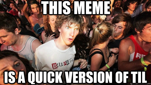 This meme is a quick version of til  Sudden Clarity Clarence