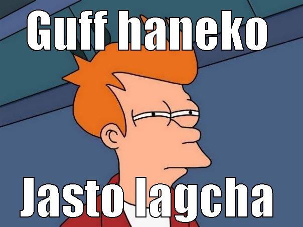 GUFF HANEKO JASTO LAGCHA Futurama Fry