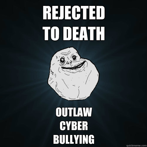 Rejected
to death outlaw
cyber
bullying  Forever Alone