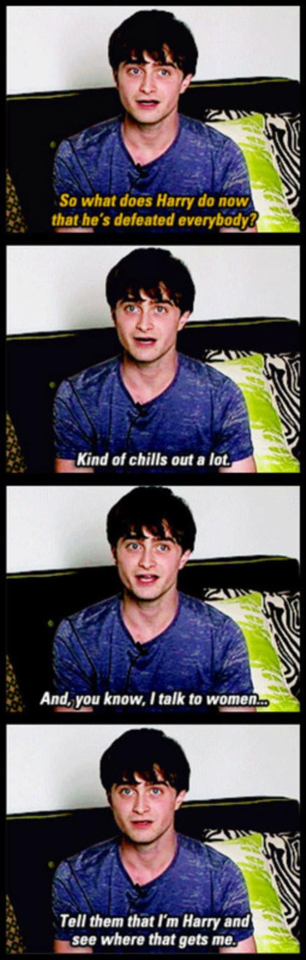 Daniel Radcliffe Hilarious Response To A Great Question... -   Misc