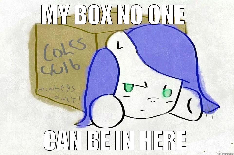MY BOX NO ONE  CAN BE IN HERE Misc