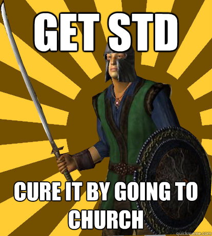 get std cure it by going to church  