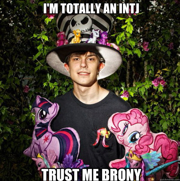 I'm totally an INTJ Trust me brony  Brony