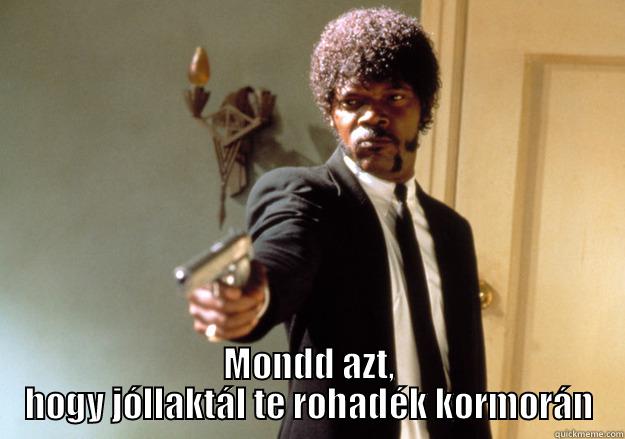 kormoran jollakott -  MONDD AZT, HOGY JÓLLAKTÁL TE ROHADÉK KORMORÁN Samuel L Jackson