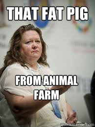 THAT FAT PIG FROM ANIMAL FARM - THAT FAT PIG FROM ANIMAL FARM  Scumbag Gina Rinehart